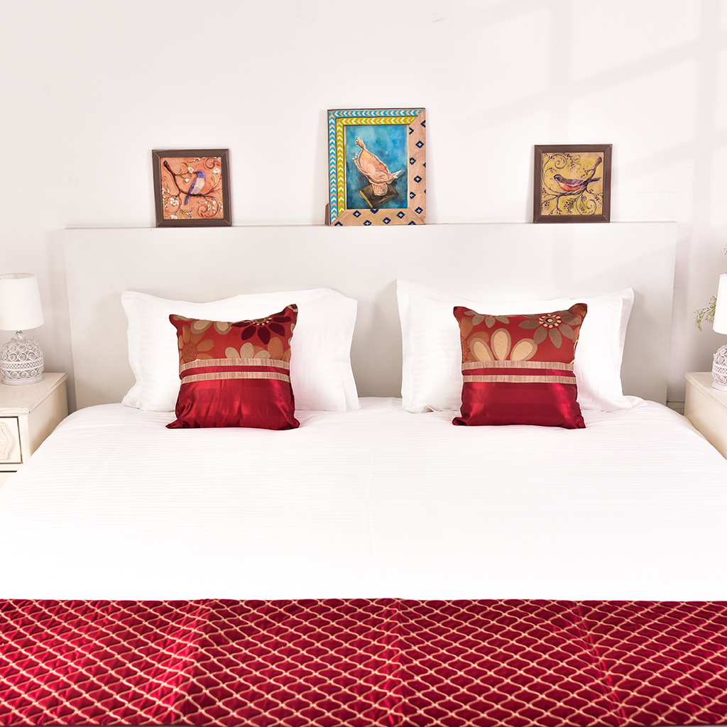 Amari Haven – White Luxury 300TC Bedsheet Set (90x108")