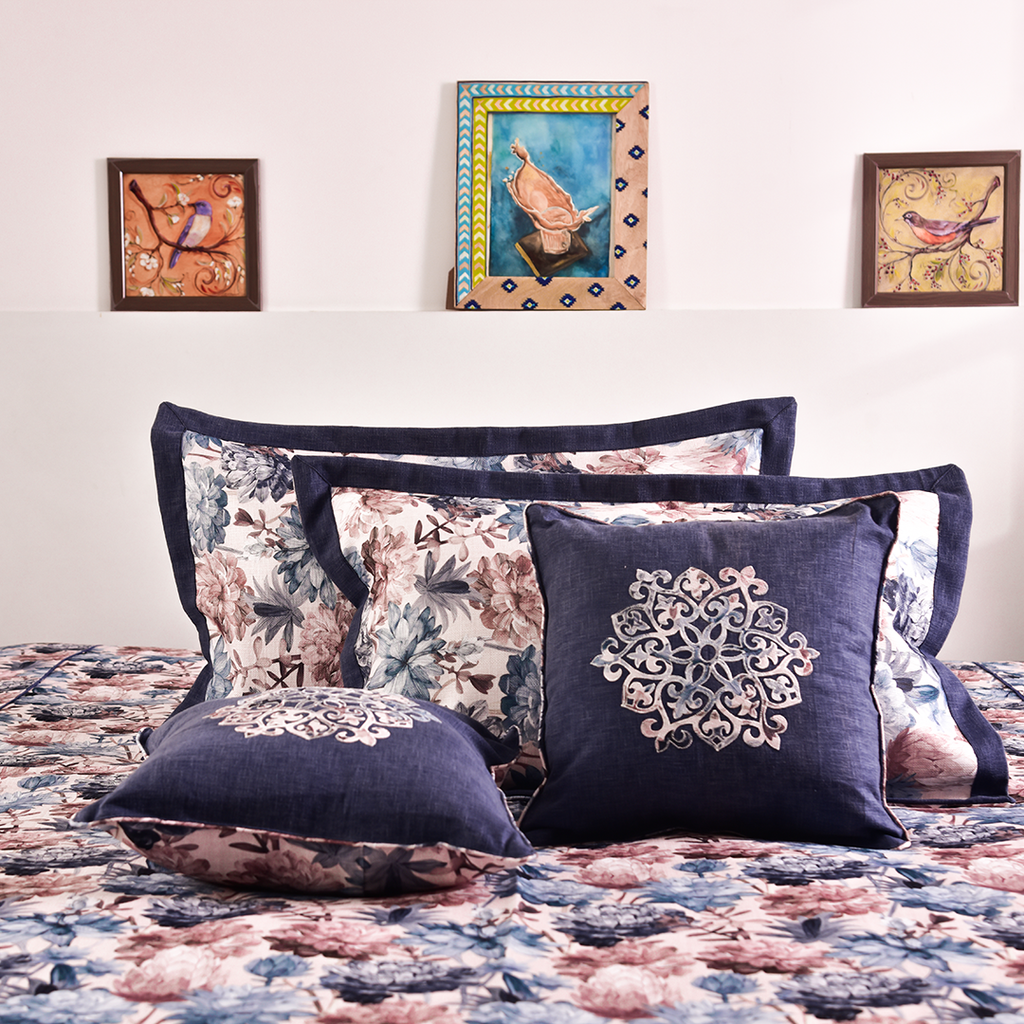 Aurora Canvas Premium Printed Bedcover (108x108")