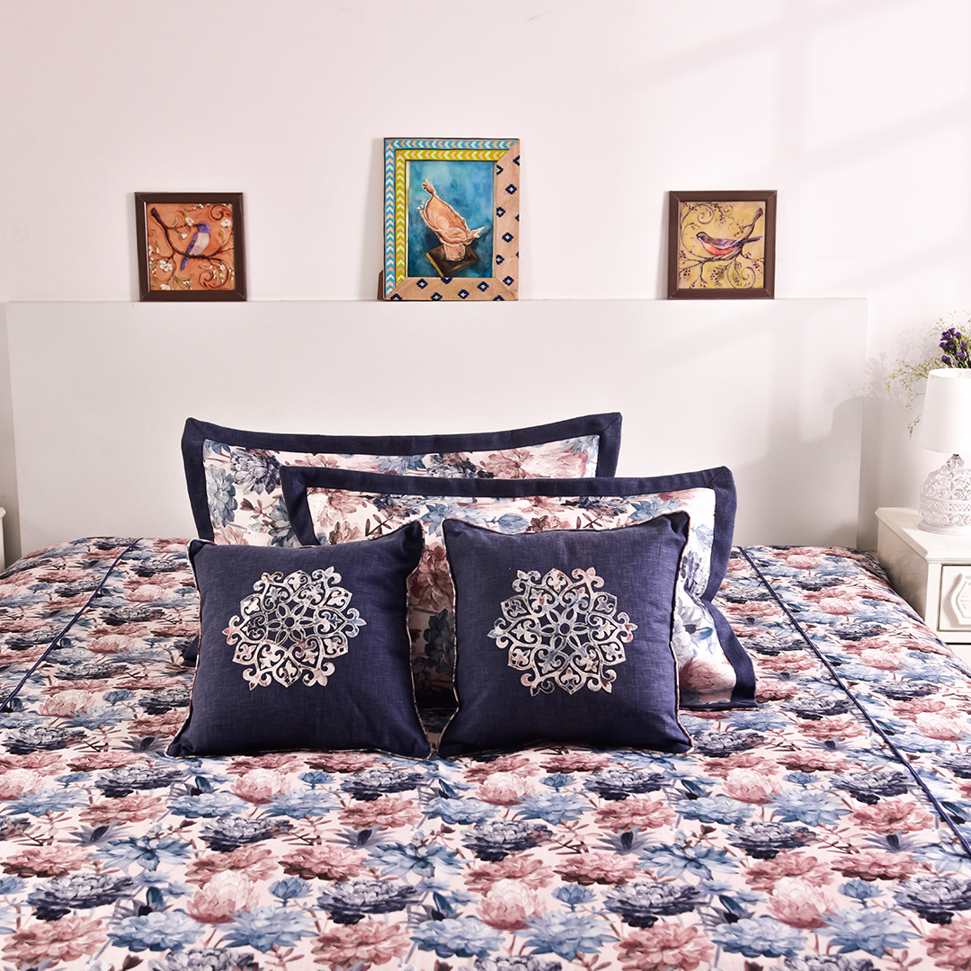 Aurora Canvas Premium Printed Bedcover (108x108")