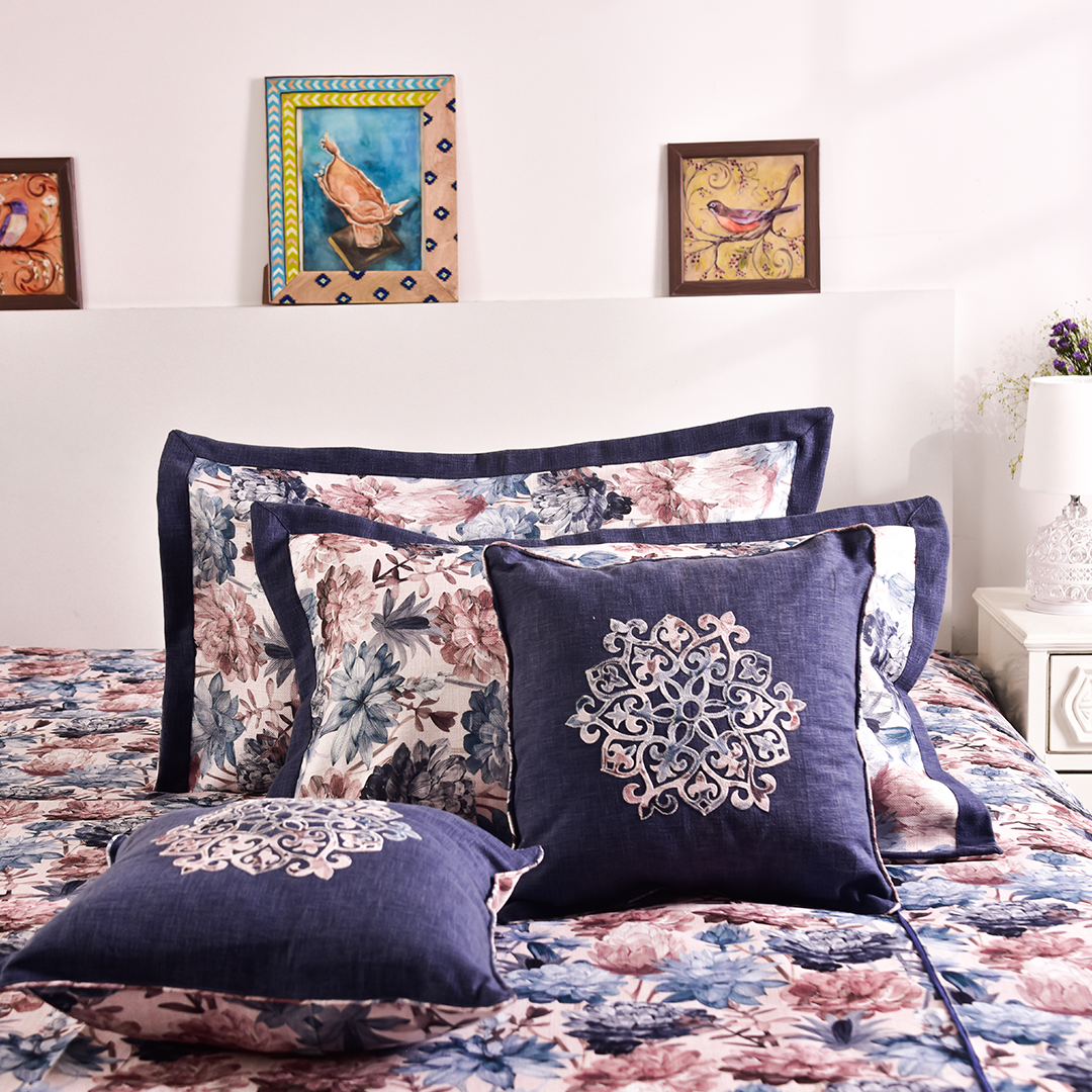 Aurora Canvas Premium Printed Bedcover (108x108")