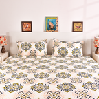 Casa Collection – Pure Cotton Printed Bedsheet Set (90x108")