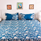 Casa Bloom – Premium Printed Bedsheet (90x108")