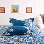 Casa Bloom – Premium Printed Bedsheet (90x108")