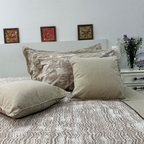 Sandstone Velvet – Premium Printed Bedcover (108x108")